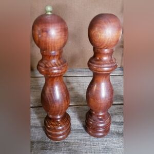 Elegant Wooden Pepper Mills